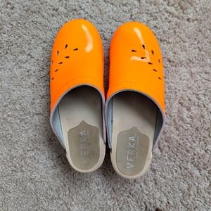 Verka Neon Orange Clogs